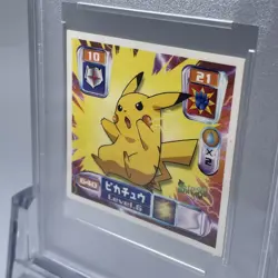 2000 AMADA Pokemon JPN PIKACHU HYPER STICKER COLLECTION4 PSA 3 - Image 3