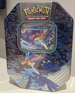 Pokemon TCG Quaquaval Ex Paldea Partners Tin New & Sealed - Image 1