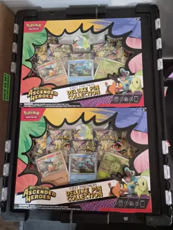 Pokemon (2x) Mega Evolution Ascended Heroes First Partners Deluxe Pin Collection - Image 1