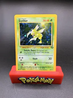 Pokemon TCG Scyther Jungle 10/64 Holo Unlimited Holo Rare Vintage NM - Image 1