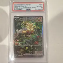 Pokemon Gouging Fire ex SV05 Temporal Forces Special Illustration Rare Holo PSA… - Image 1
