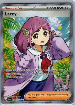 Lacey 166/142 SV07: Stellar Crown - Pokemon Card - NM - Image 1