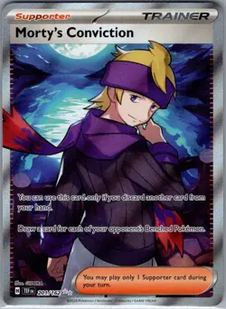Morty's Conviction 201/162 SV05: Temporal Forces - Pokemon Card - NM - Image 1
