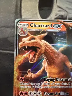 Pokemon TCG Charizard GX Holo Ultra Rare Card SM195 Black Star Promo LP - Image 2