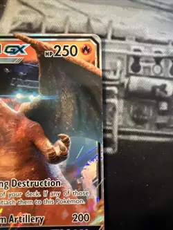 Pokemon TCG Charizard GX Holo Ultra Rare Card SM195 Black Star Promo LP - Image 3