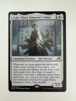 Light-Paws Emperor’s Voice MTG Magic the Gathering Card NM Near Mint NEO - Image 1
