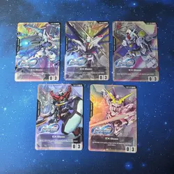 Gundam TCG - SD Gundam Generation Eternal EX-Base 5 Card Set -Foil Art English - Image 1