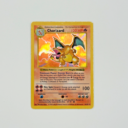 1999 Pokemon TCG Shadowless Charizard Holo-Rare Card 04/102 Base Set - Image 1