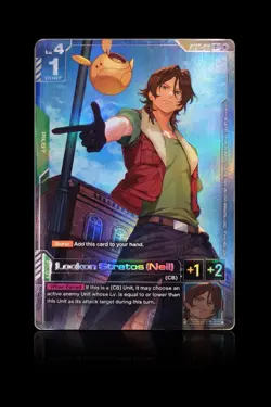 Gundam Card Game | Lockon Stratos (Neil) ST07-011 Bandai Newtype Challenge cw - Image 1