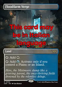 MTG FLOODFARM VERGE 330 EXC - CONFINE DEL CAMPO ALLAGATO - DSK X IT - MAGIC - Image 1