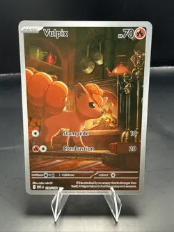 Pokemon TCG Vulpix 138/132 Mega Evolution Full Art Secret Rare - Image 2