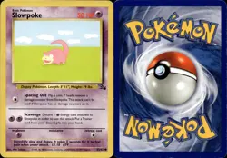 SLOWPOKE 55/62 COMMON FOSSIL POKEMON UNLIMITED HP - Image 1