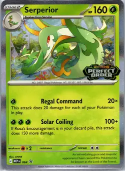 Serperior MEP 064 Prerelease Stamped Promo - Pokemon TCG: Perfect Order - NM - Image 1