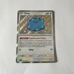 Ditto - 201/091 - Shiny Rare NM, English Pokemon Paldean Fates - Image 1