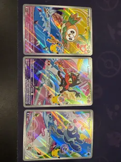 Pokemon 2026 First Partner Illustration Collection Series 1 Promos Set 43-45 #ML - Image 1