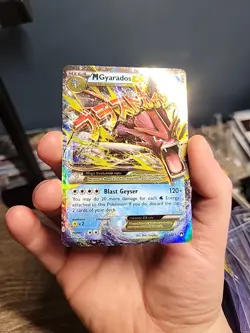 Pokemon TCG M Gyarados EX 27/122 Breakpoint Holo Mega Gyarados Evolution - Image 3