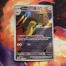 2025 Pokemon Mega Evolution Gumshoos Illustration Rare #153/132 - Image 1
