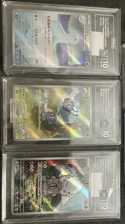 Pokemon TCG Japanese TAG Graded Gem Mint 10 Art Rare Lot Dewgong Tangela Pinsir - Image 1