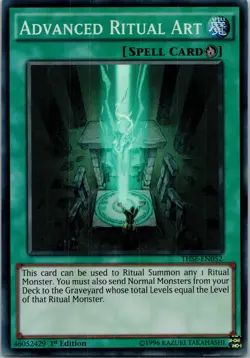 Yugioh Advanced Ritual Art THSF-EN052 1st Edition Super Rare NM - Image 1