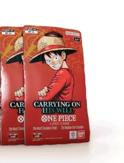 One Piece OP13 Carrying On His Will (OP-13) Sleeved Booster Pack Lot Of 2 - Image 1