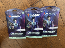 Magic The Gathering 14 Card Play Booster DUSKMOURN House Horrors LOT (3) Packs - Image 1