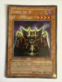 Lord Of D. BPT-004 Yu-Gi-Oh Secret Rare Limited Edition Card Moderate Played MP - Image 1