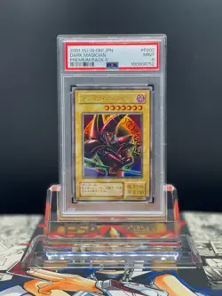 YUGIOH PSA9 Dark Magician P4-02 PREMIUM PACK 4 2001 MINT - Image 1