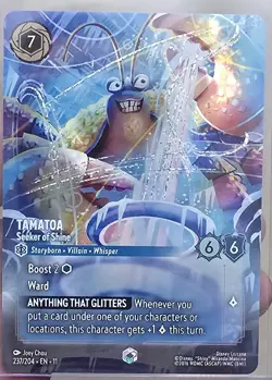 Disney Lorcana Tamatoa-Seeker of Shine Foil Rare The First Chapter 237/204 Card - Image 1