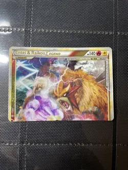 Entei And Raikou Legend- Pokemon TCG 90/95 English Legend Card Top Half - Image 2