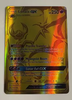 Lunala GX 172/156 Ultra Prism Sun & Moon Secret Rare Pokemon TCG Card LP - Image 1