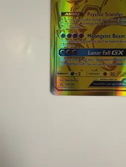 Lunala GX 172/156 Ultra Prism Sun & Moon Secret Rare Pokemon TCG Card LP - Image 2