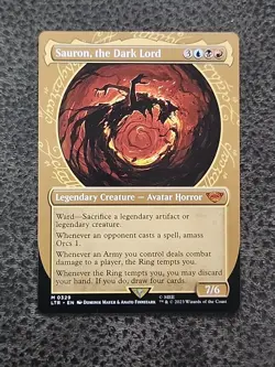 MTG Sauron, the Dark Lord Showcase The Lord of the Rings LTR M0329 Magic - Image 1