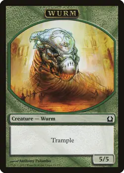 1x Wurm Token - NM/LP - Return to Ravnica Block - SPARROW MAGIC - Image 1