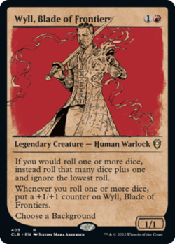 x1 Wyll, Blade of Frontiers - Showcase R MTG Commander Legends: Battle for Baldu - Image 1