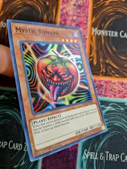 Yu-Gi-Oh! TCG Mystic Tomato Dark Saviors DASA-EN046 Super Rare 1st Edition NM - Image 2