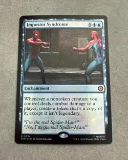 Impostor Syndrome - SPM 0034 Foil Marvel's Spider-Man Mythic MTG NM - Image 1