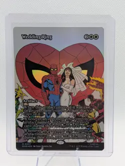 Magic The Gathering Spider-Man Wedding Ring Mythic #0007 Borderless Foil - Image 1