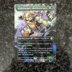 Michelangelo, Weirdness to 11 (Borderless) Teenage Mutant Ninja Turtles Foil - Image 1