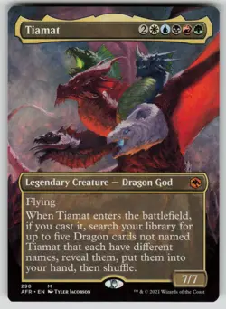 Tiamat (Borderless) Normal M Adventures in the Forgotten Realms 298 NM - Image 1