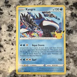 Pokemon TCG 25th Anniversary Groudon Kyogre English Card Lot 4 Cards - Image 4
