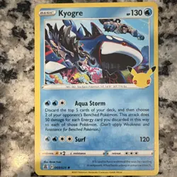 Pokemon TCG 25th Anniversary Groudon Kyogre English Card Lot 4 Cards - Image 5