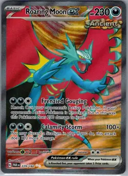 Roaring Moon ex 229/182 SV04: Paradox Rift - Pokemon Card - NM - Image 1