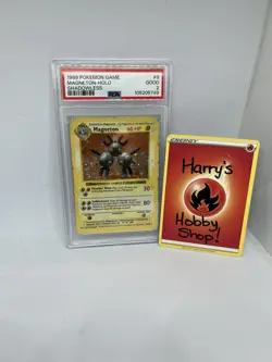 Pokemon Shadowless Base Set Magneton PSA 2 GOOD - Image 1