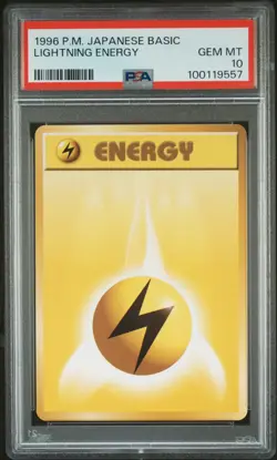1996 POKEMON BASE SET JAPANESE LIGHTNING ENERGY PSA 10 - Image 1