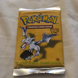 (READ DESCRIPTION)Pokemon TCG Fossil 1st Edition Booster Pack English Aerodactyl - Image 1