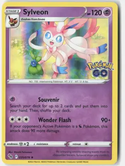 Sylveon Holo Holo Rare Pokemon GO 035/078 NM - Image 1