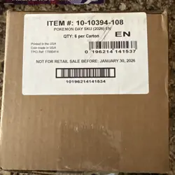 Pokemon TCG 2026 Pokemon Day Collection 6 BOX DISPLAY CASE Factory Sealed 6 ct - Image 1