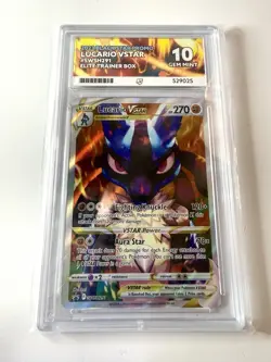 ACE 10 Lucario VSTAR SWSH291 Crown Zenith ETB Black Star Promo Pokemon Gem Mint - Image 1