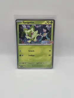 Sprigatito 191 Pokemon Horizons Scarlet & Violet SVP Holo Black Star Promo NM - Image 1