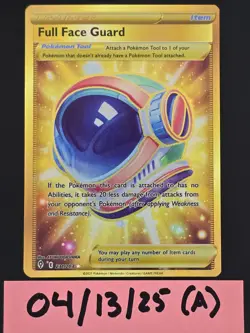 Pokemon Full Face Guard Secret Rare 231/203 EVS Evolving Skies NM - Image 1